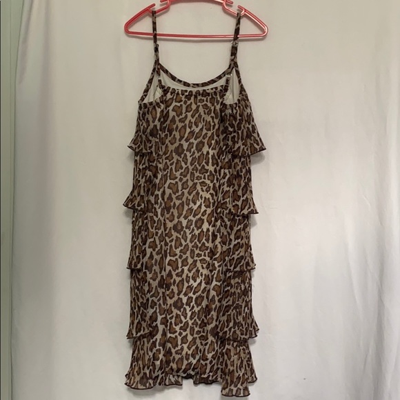 Justice Animal Print Tiered Ruffle dress Sz 8 - Picture 2 of 6